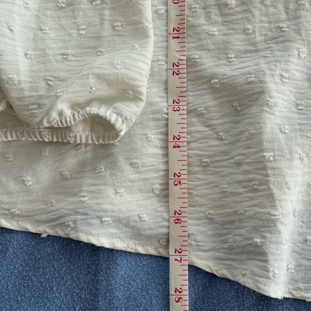 Chic White Ruffled Women's Blouse - Picture 8 of 8